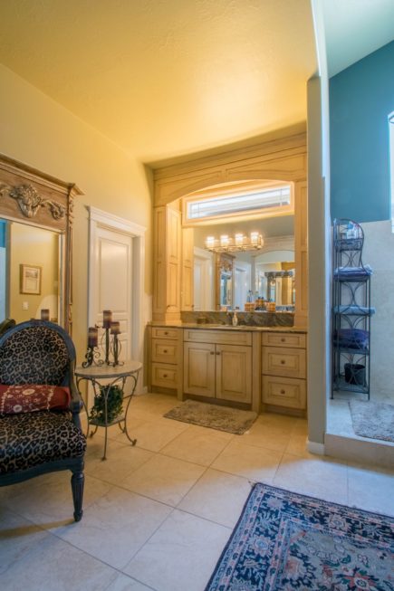 Traditional Pickled and Glazed Vanity